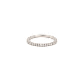 0.23 Carats Diamonds 18 Carat White Gold Wedding Band